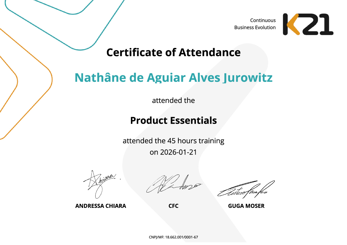 Certificado K21